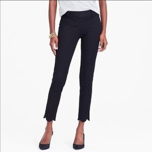 Jcrew Winnie pant with scallop hem NWT